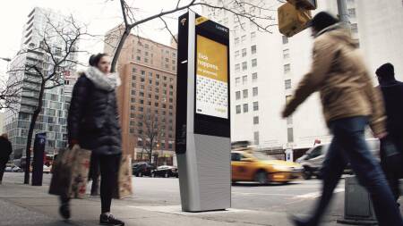A public/private partnership in New York City is at the forefront of the trend toward free public wi-fi hotspots, with the new LinkNYC kiosks being rolled out across the city’s five boroughs. (Intersection)