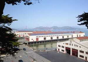 Installation of a large rooftop photovoltaic solar system on a highly visible historic landmark required extensive negotiations with the National Park Service and the California Office of Historic Preservation. (Bruce Damonte)