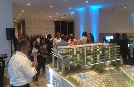 Conference attendees tour Swire Property's Brickell City Centre, a $1.05 billion shopping and mixed-use project that will, when finished, span up to five blocks to the west of Brickell Avenue and to the south of the Miami River, in Miami.