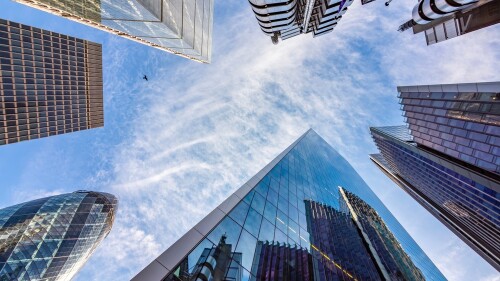 Skyscrapers,In,City,Of,London,,Uk