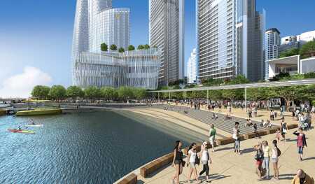 Waterman's Cove at Baranagaroo. (Lendlease)