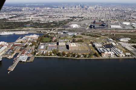 The Navy Yard lies at the confluence of the Delaware and Schuylkill rivers. (PIDC)