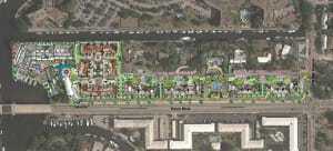 Developer RMGA is building a 280-unit residential project near downtown Fort Lauderdale, expected to be completed in spring 2016. The project, designed by Herbert + Linhares Architects, will include townhouses and two- and three-bedroom rental units in a villagelike setting. (Herbert + Linhares Architects)