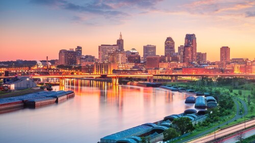 Saint,Paul,,Minnesota,,Usa.,Aerial,Cityscape,Image,Of,Downtown,St.