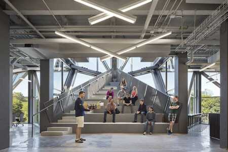 An interior image of the Pennovation Center. (University of Pennslyvania)