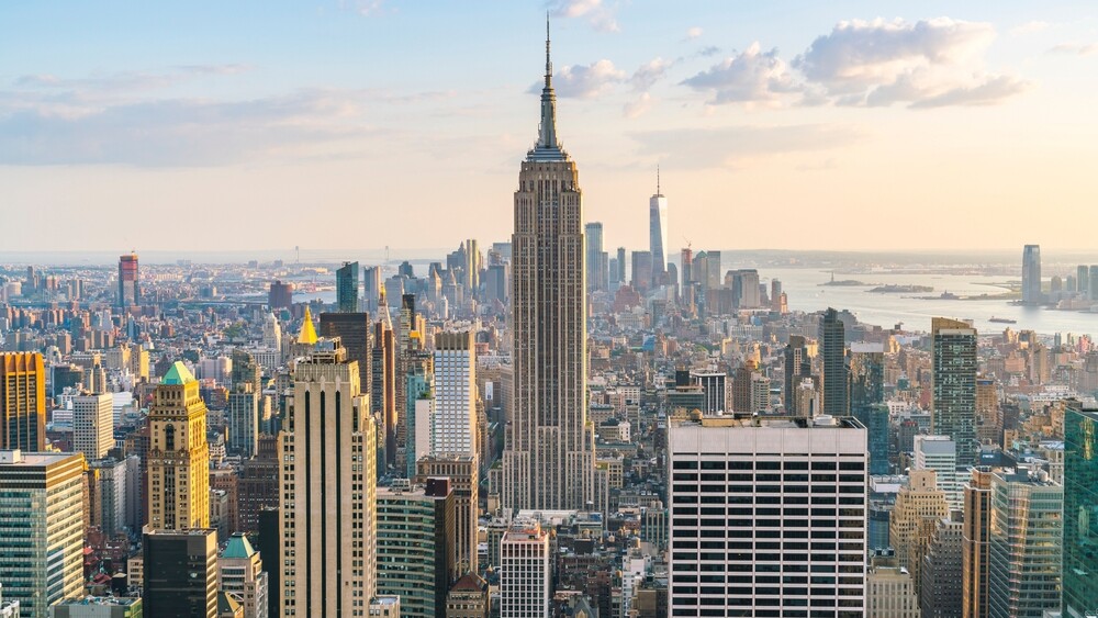 A,Stunning,View,Of,New,York,City,,Showcasing,Iconic,Landmarks