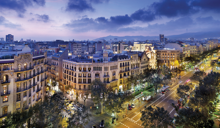 A view of Barcelona from the roof of the Mandarin Oriental hotel. (© Mandarin Oriental Hotel Group)