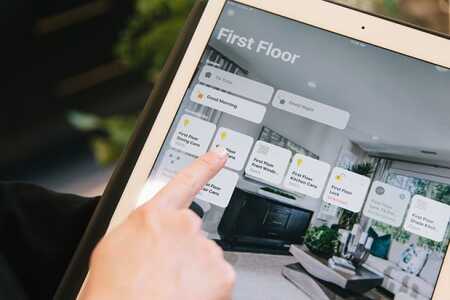 The smart home interface featued in Brookfield Residential's Delano neighborhood. (Alexandra Petruck)