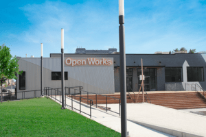 Open Works, an $11.5 million makers space in Baltimore— where people share resources and knowledge, work on projects, network, and build—opened in September. The 34,000-square-foot (3,000 sq m) facility contains state-of-the-art equipment, including fully outfitted wood and metal shops, a Mac computer lab, and 3-D printers. (© tracy gosson)