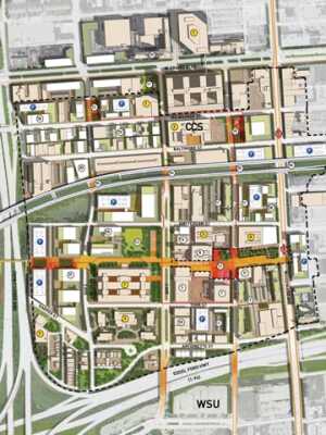 Midtown Detroit encompasses neighborhoods  in a 2.8 square-mile (7.3 sq km) area of the city.
