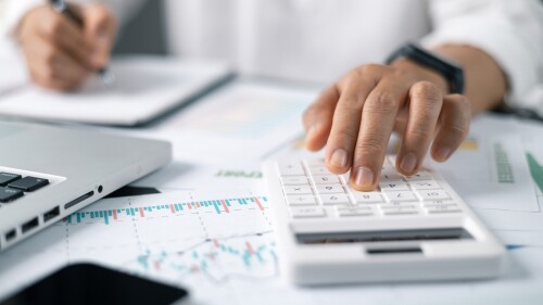 Business,Financing,Accounting,Banking,Concept.,Businesswoman,Hand,Doing,Finances,And