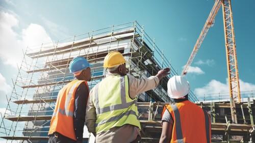 Engineering,,Construction,Site,And,Team,Outdoor,For,Building,Project,,Planning