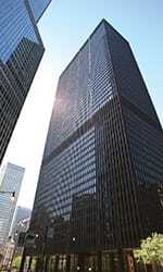 The swanky new 316-key Langham Hotel Chicago occupies 13 floors in the 52-story IBM Building, which opened in 1972. The ballroom was designed by Chicago architect Dirk Logan, grandson of the building’s original architect, Ludwig Mies van der Rohe.