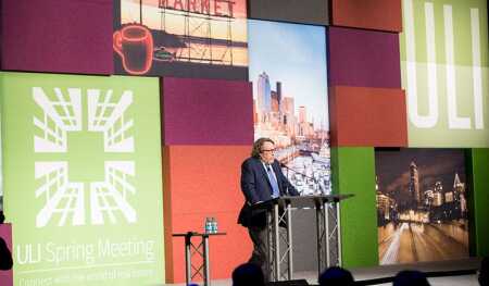 Daniel James Brown, a best-selling author, speaking at the ULI Spring Meeting in Seattle.