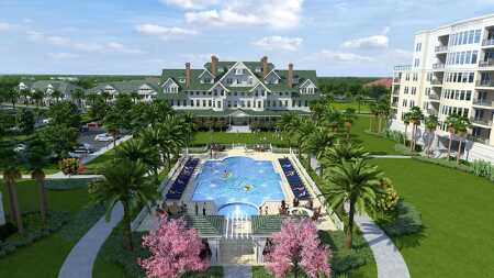 ©Chris Powers, Max Wave Media. St. Petersburg–based real estate firm JMC Communities is redeveloping the Belleview Biltmore site in Belleair, Florida. The project, Belleview Place, will include a restored version of the original 1897 Henry Plant hotel, surrounded by luxury condominiums and carriage homes.