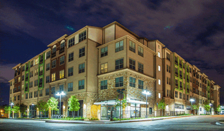 Belleview Apartments, with 164 income-restricted workforce loft apartments with 7,500 square feet of office and retail space. (Matthews Southwest)