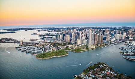 Artist's impresison of Barangaroo Mod 8 in Sydney. (Lendlease)