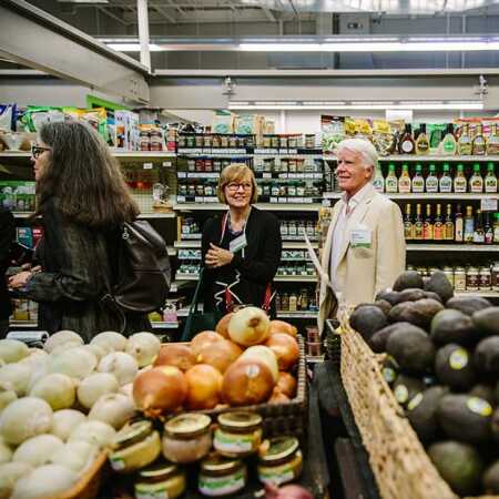 Forum attendees tour a food market within the New Orleans Healing Center. (Edmund Fountain/ULI)