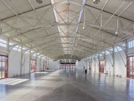 The Herbst Pavilion Exhibit Hall at Pier 2. (Bruce Damonte)