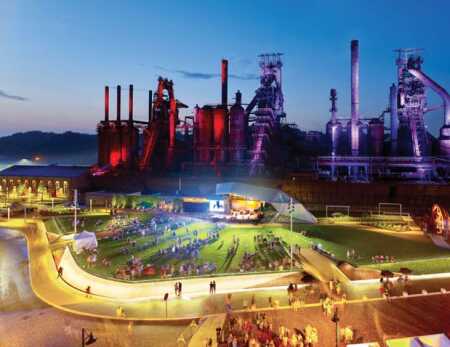 One of the projects discussed was the nearby Bethlehem (Pa.) Steel Stacks, which has received a ULI Global Award for Excellence. (Bethlehem Redevelopment Authority)