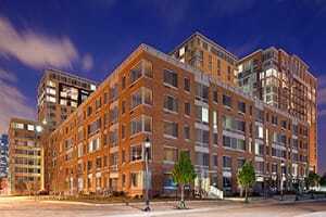 The 16 story, 348-unit 225 Grand, in Jersey City’s Liberty Harbor North neighborhood, was completed in 2010. The project was developed in collaboration between KRE Group and Ironstate Development Company, and was designed by HLW Architects. (kre group)