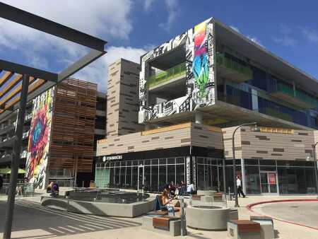 Runway at Playa Vista—developed by Lincoln Properties and sold to Invesco Real Estate in February—has a new mixed-use commercial and social center for Playa Vista, a development on the west side of Los Angeles that has attracted multiple tech companies. Architect Johnson Fain designed the development as an animated main street with nearly 200,000 square feet (19,000 sq m) of retail and restaurant space, including a Whole Foods Market and a Cinemark Theater. (Johnson Fain)