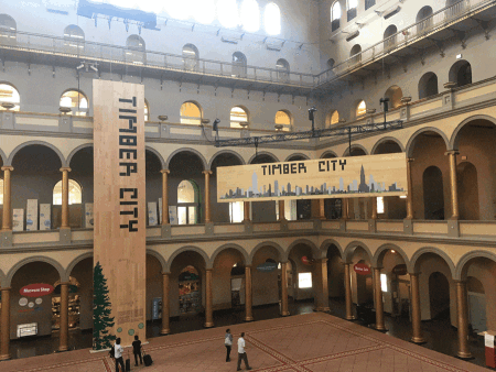 This discussion was part of the Timber City exhibit showing at the National Building Museum in Washington, D.C., until May 21. (Brett Widness)