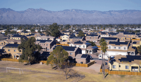 Soaring Heights Communities, a military housing community, at Davis-Monthan Air Force Base in Tucson, Arizona. (Lendlease)