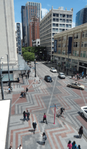 Pine Street in Westlake Plaza, downtown Seattle. (© Seattle Department of Transportation, Creative Commons License)