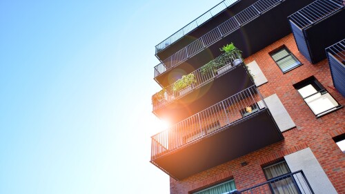 Modern,Multifamily,Building,In,A,European,City.,Walls,Made,Of