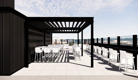 Office to residential conversion. Renderings of the former Ecolab office conversion project, set to be completed in 2024.
