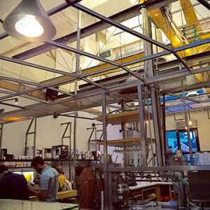 Intelligentsia Coffee occupies a former warehouse space. (Sean Slater)