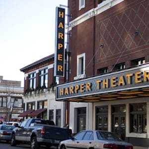  In Chicago, the Harper Theater, which opened as a vaudeville theater in 1914, was converted into a movie theater in the 1930s and closed in 2002. The building sat vacant for more than a decade before it was restored and reopened as a neighborhood movie theater in January 2013. (Sean Slater)