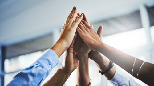 Meeting,,Group,And,Thumbs,Up,In,Negotiation,,Office,And,Agreement
