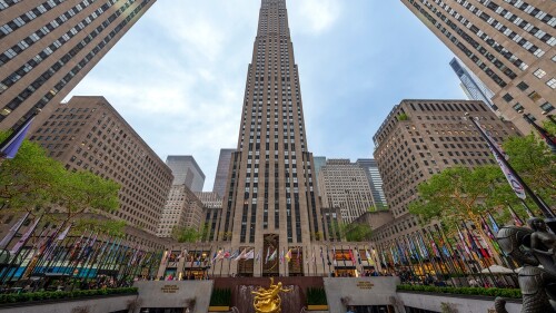 New,York,,Usa,-,April,24,,2023:,Rockefeller,Center,In